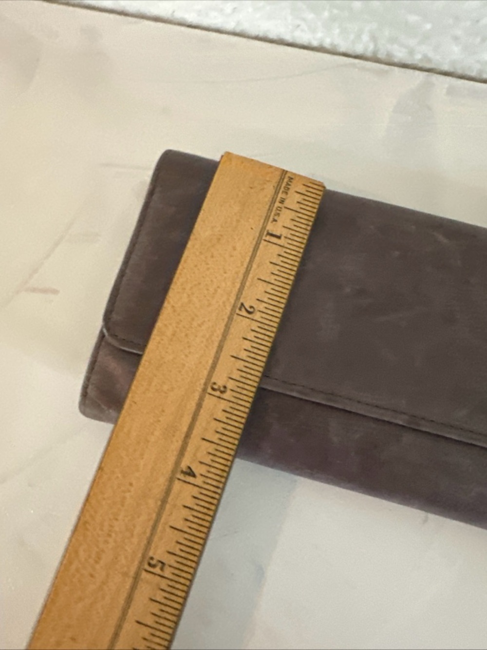 HOBO GRAY LEATHER TRI-FOLD Wallet - Picture 4 of 7
